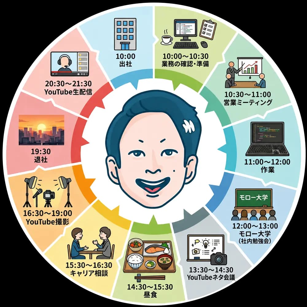 IT菩薩モローの1日のスケジュール